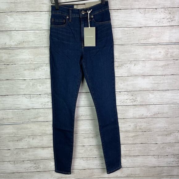 Everlane Authentic Stretch High Rise Skinny Jeans Size 23 Tall - Picture 1 of 5
